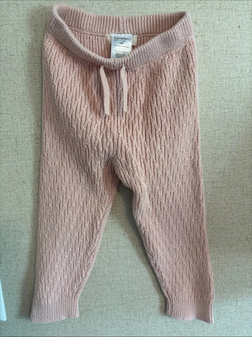Janie and Jack Dusty Rose Cable Knit Sweater